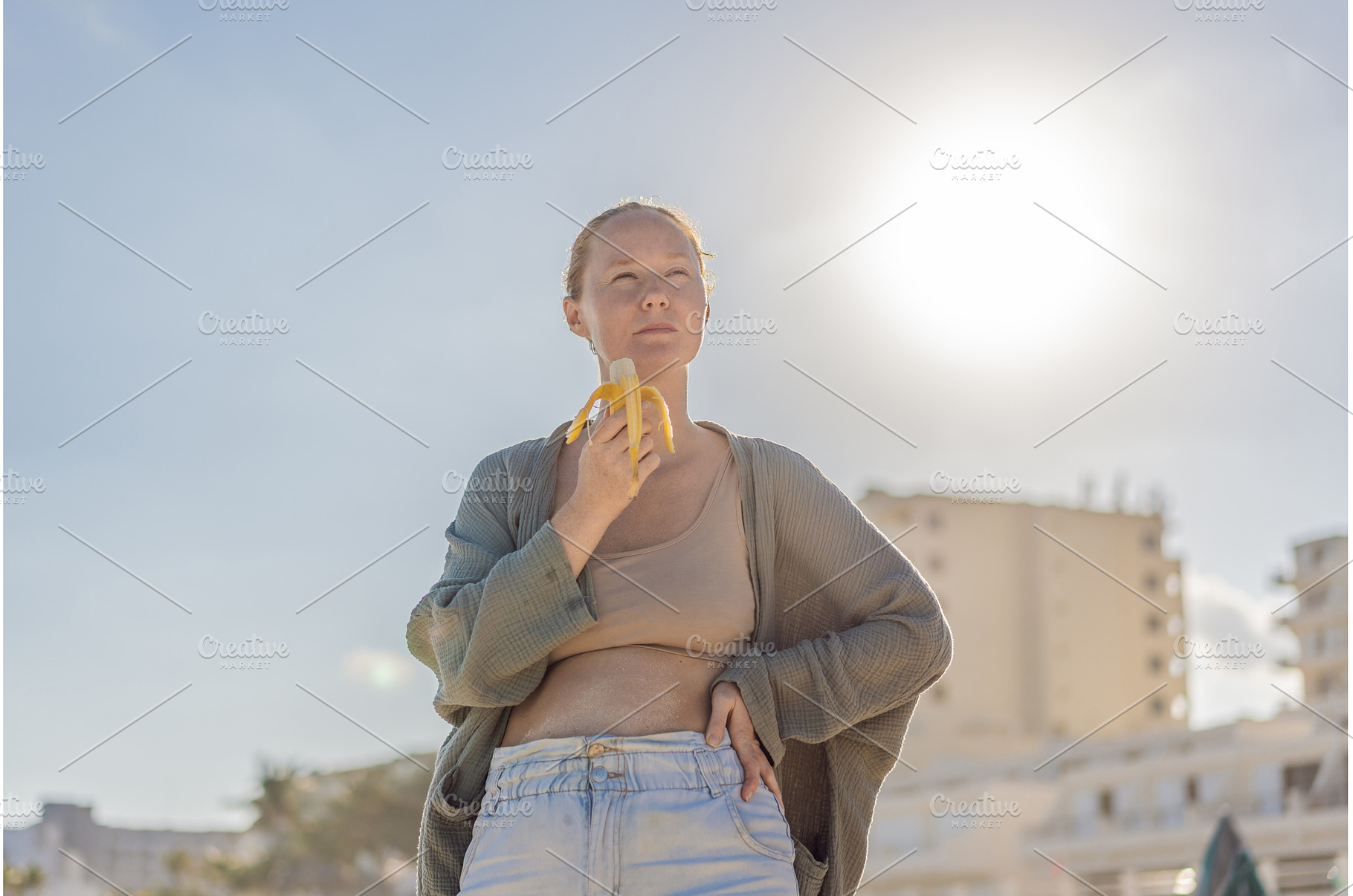 Woman enjoying peaceful time at the, a Person Photo by Elizaveta Galitskaya