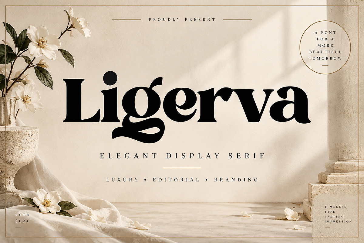 Ligerva, a Serif Font by Wow Magic (Photo 1 of 5)