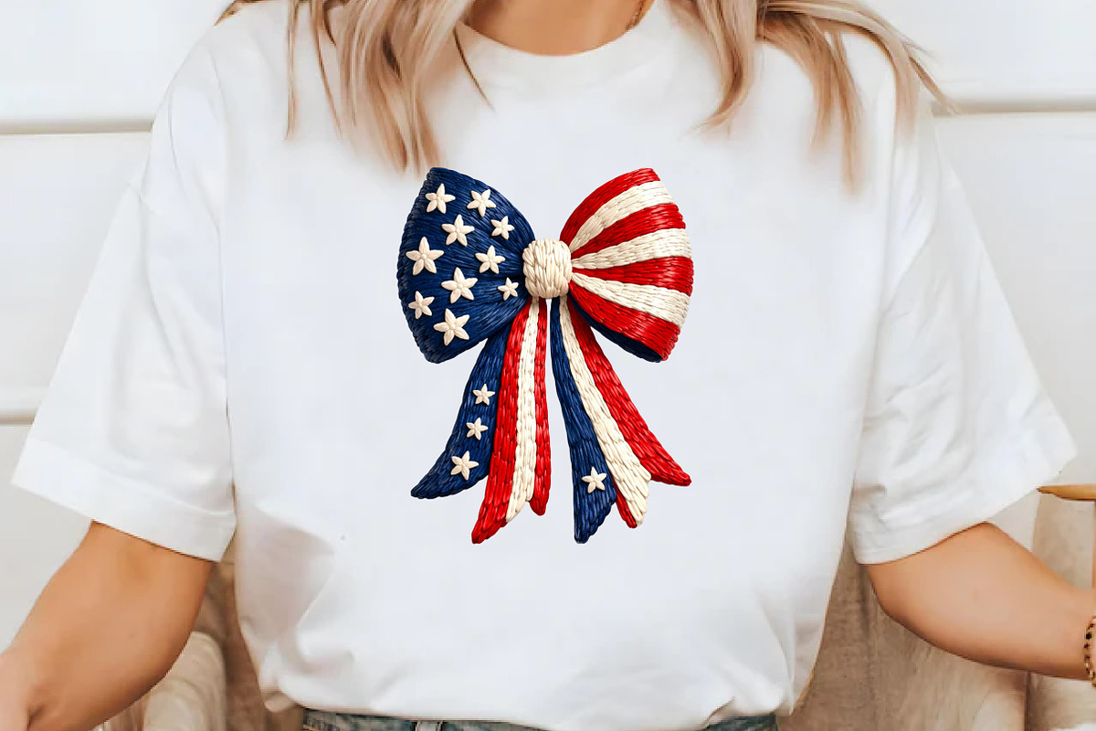Patriotic Bow American Flag, an Illustration by Designworld (Photo 2 of 5)