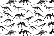 Dinosaurs Skeletons Patterns and Set, a Pattern Graphic by Andres M Rodriguez (Thumbnail 5 of 6)