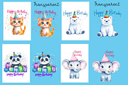 Happy birthday card bundle, an Illustration by Designworld (Thumbnail 2 of 5)