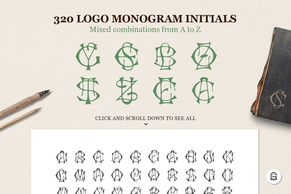 Logo Monogram Initials, a Branding & Logo Template by Graphic Ghost (Photo 4 of 8)