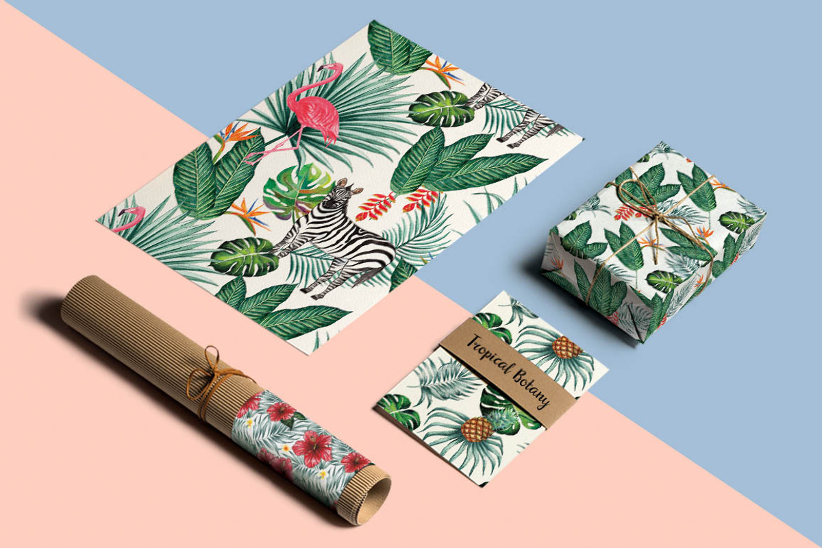 Tropical Leaves & Animals Pattern, a Pattern Graphic by Planolla (Photo 6 of 6)