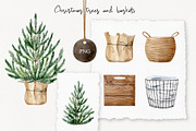 Zero Waste Christmas watercolor set, a Decorative Illustration by Natalia Fedorova (Thumbnail 2 of 14)