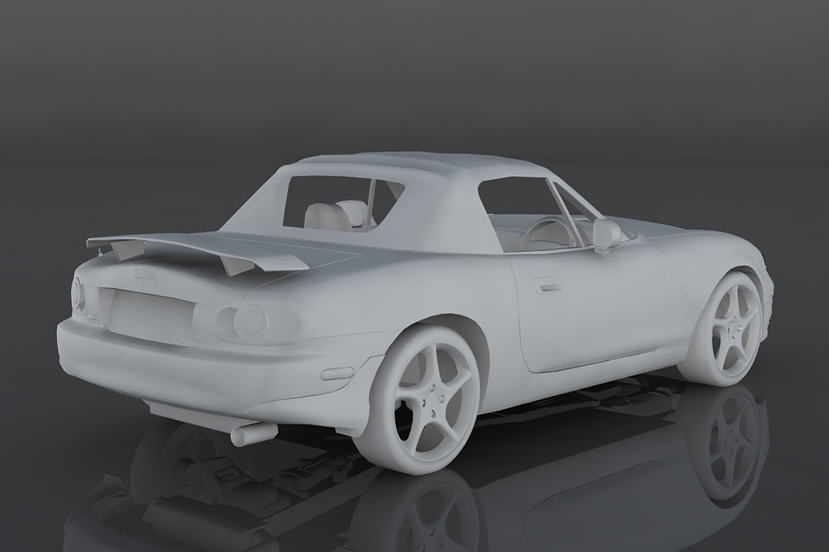 2001 Mazda Roadster Mazdaspeed, a Cars & Vehicle 3D Model by valtriiu (Photo 9 of 12)