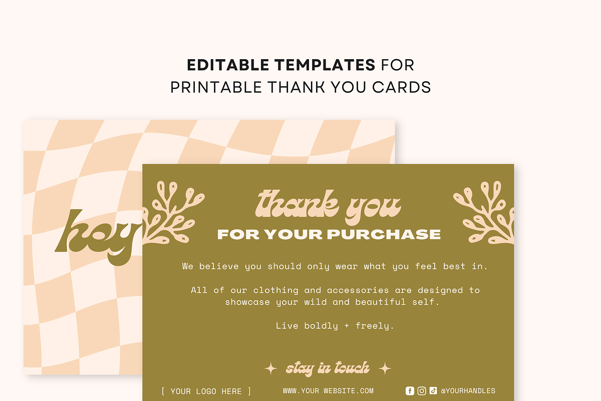 3 Thank You Cards - 4x6 Template, a Card Template by Ashleigh Green Studios (Photo 2 of 7)