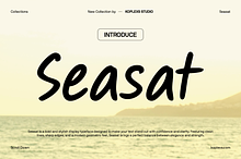 Seasat Font Hand Drawn Style