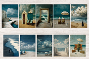 WAVES AND WHISPERS BEACH JUNK JOURNA, a Decorative Illustration by Daring Digies (Thumbnail 4 of 9)