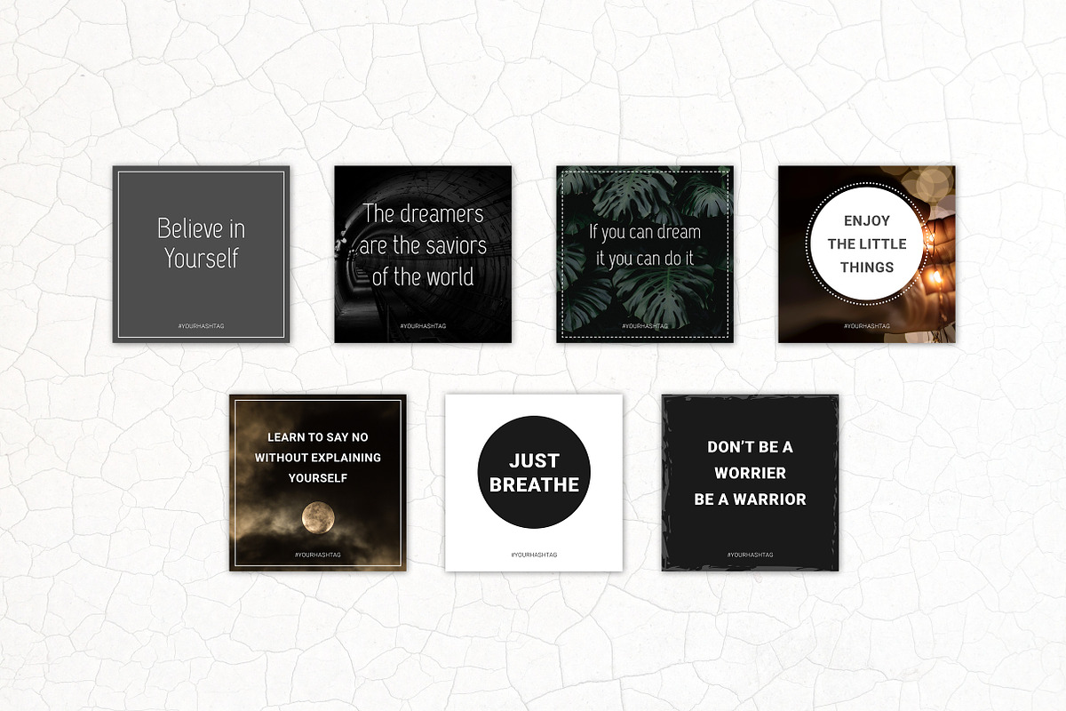 Social Media Quotes - Dark Edition, a Social Media Template by Annemiek van Luinen (Photo 3 of 6)