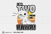 I Am Two Hear Me Rawr, 2nd Birthday, an Object Graphic by Applied Arts (Thumbnail 2 of 4)