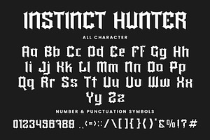 Instinct Hunter - Blackletter Font