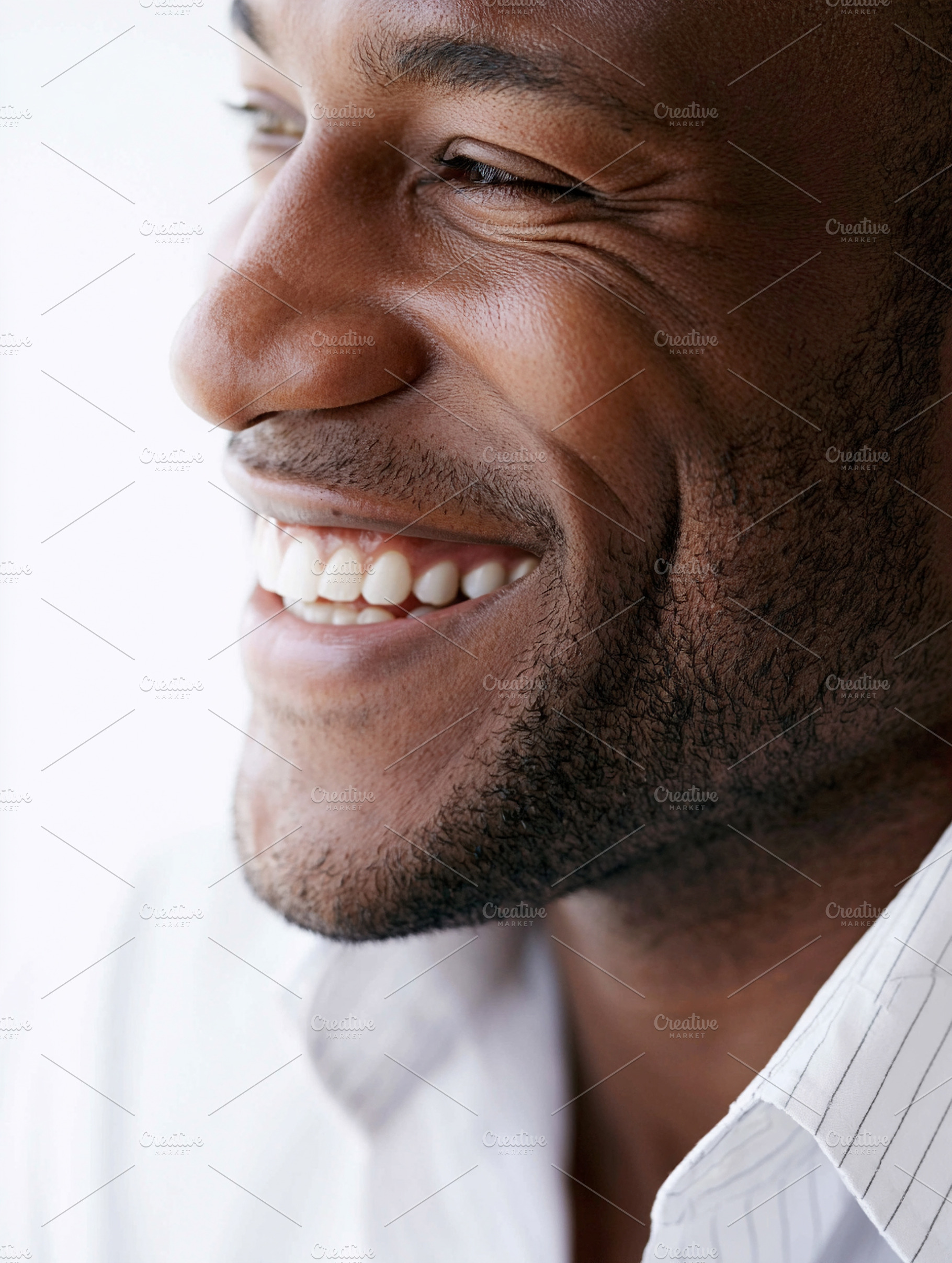 Joyful Black man, a Person Photo by MistyDay