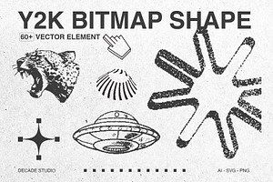 8Bit Pixelated Y2K Vector Pack