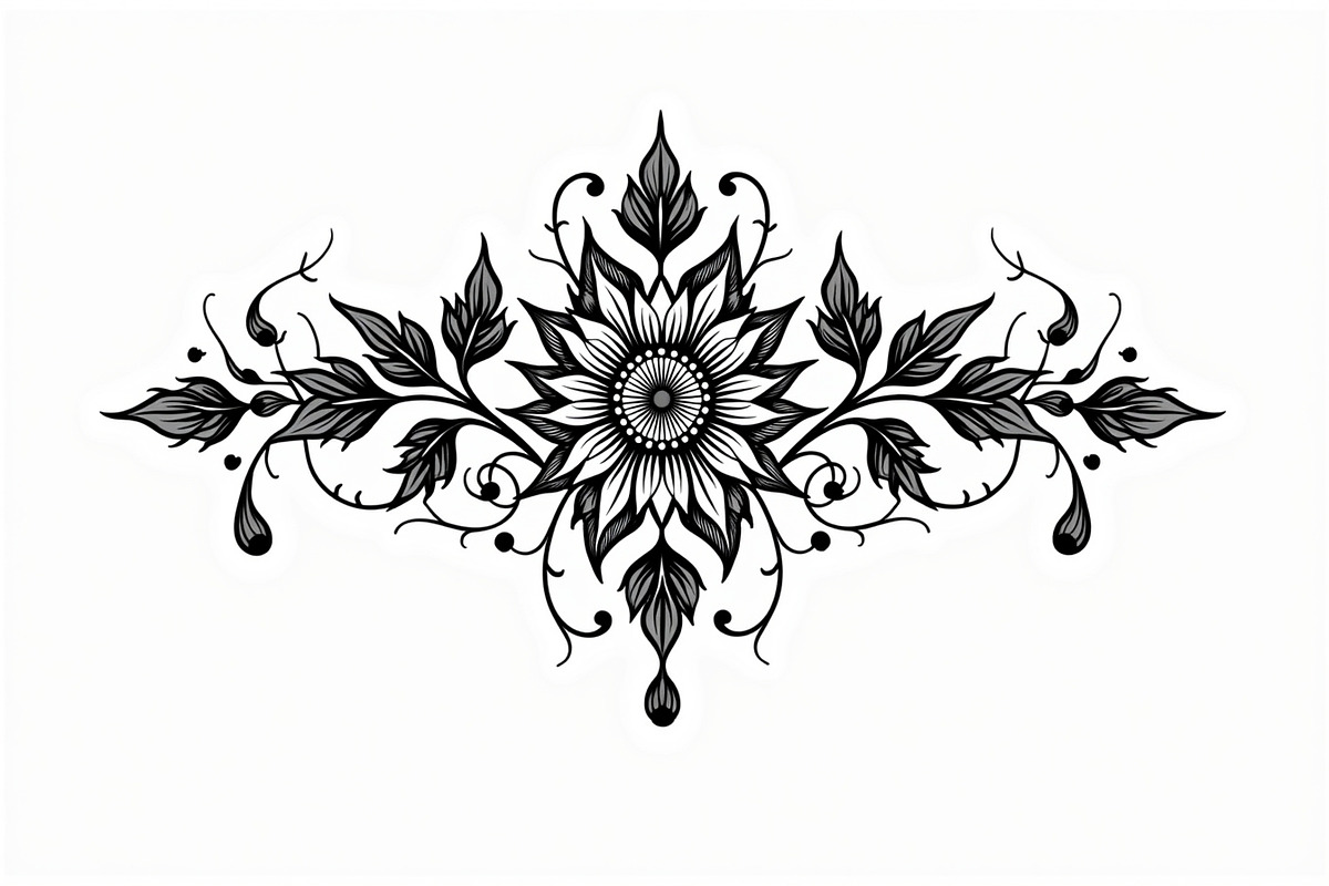 Modern Mandala Line Design, an Illustration by Artivon (Photo 7 of 9)