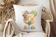 Whimsical Summer Tropical Drink Clip, an Illustration by OK Design (Thumbnail 6 of 6)