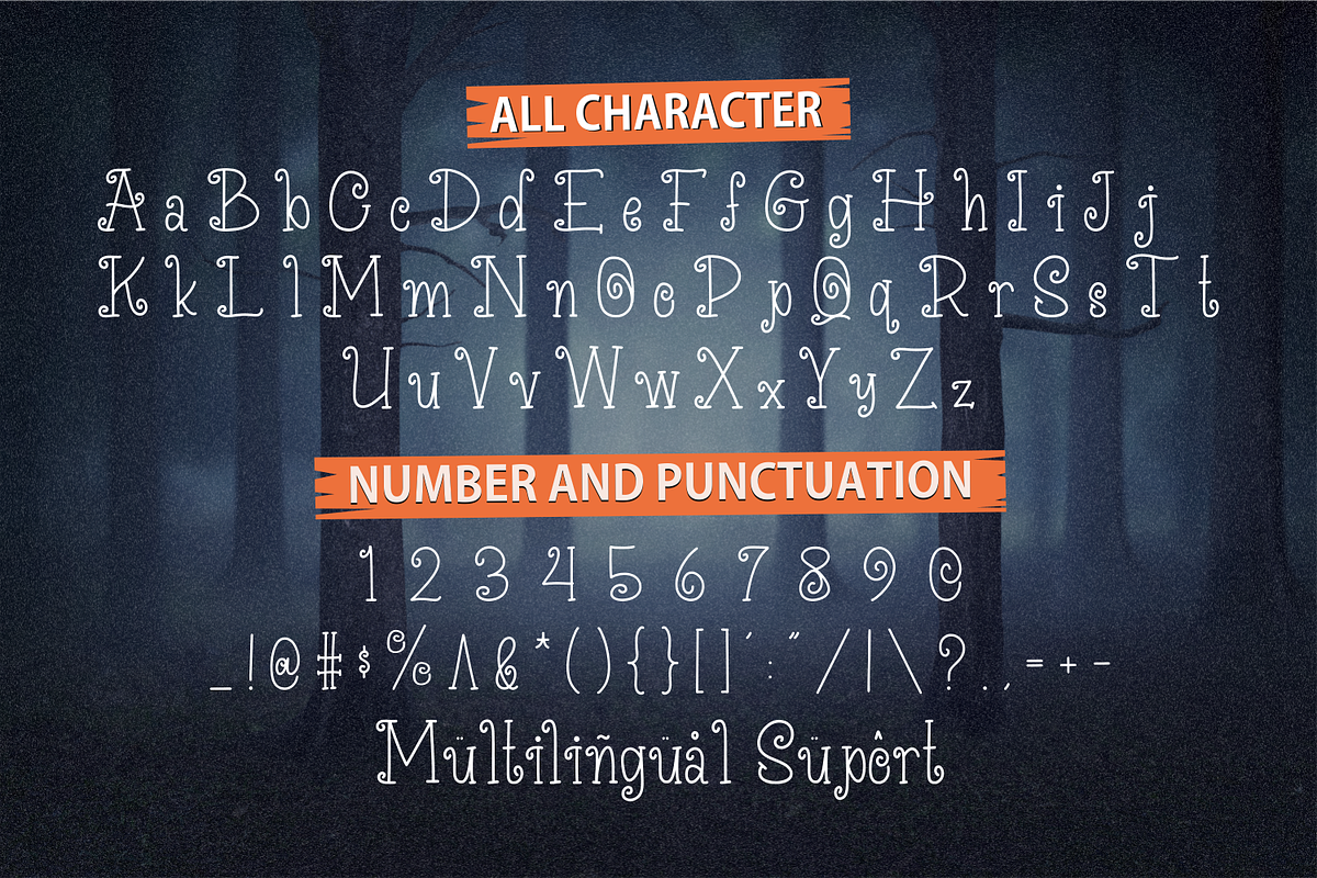 Pumpkin Hunter A Halloween Party, a Serif Font by Forberas Club (Photo 7 of 8)