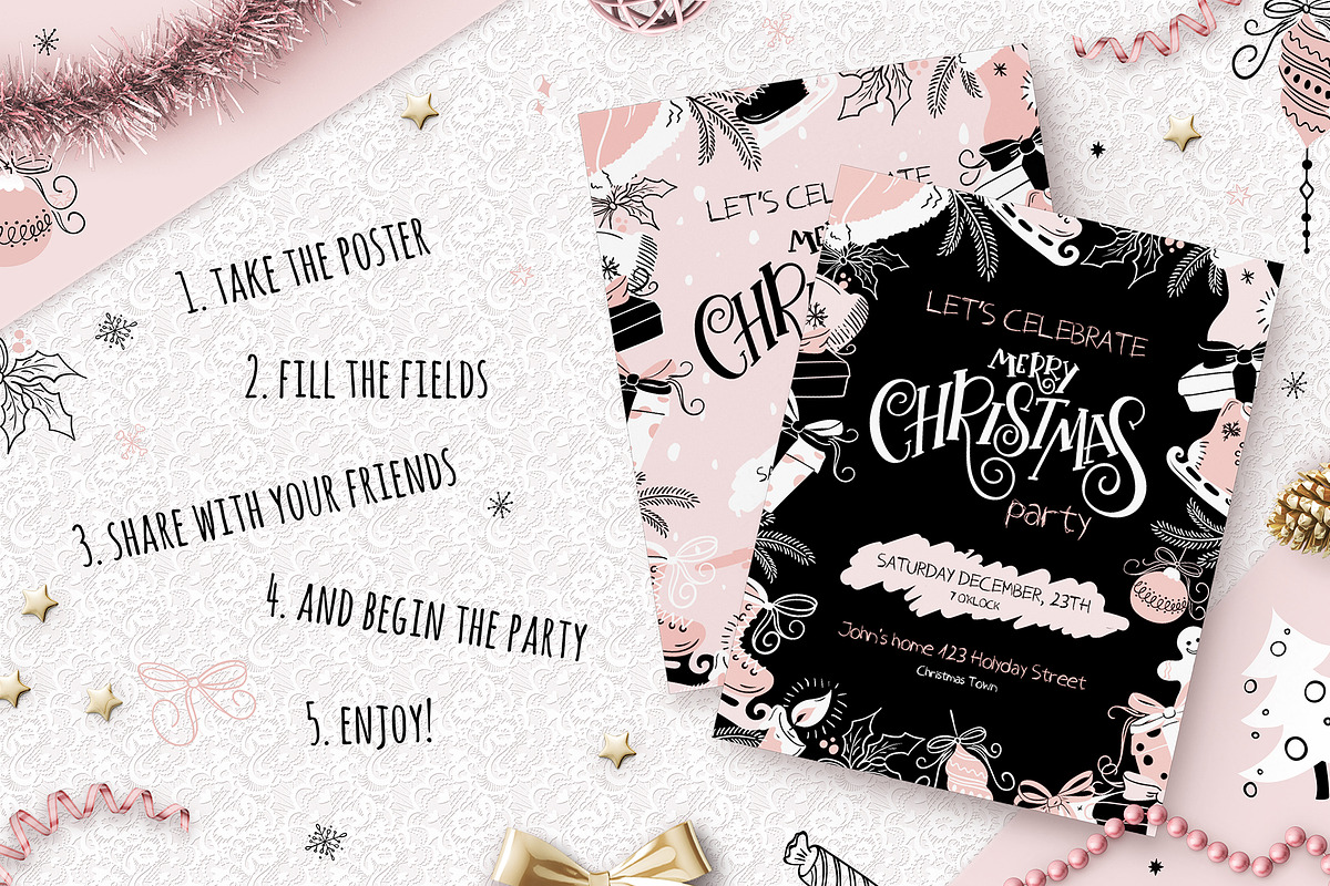 Rose Dream Christmas collection, an Object Graphic by catary art (Photo 9 of 13)