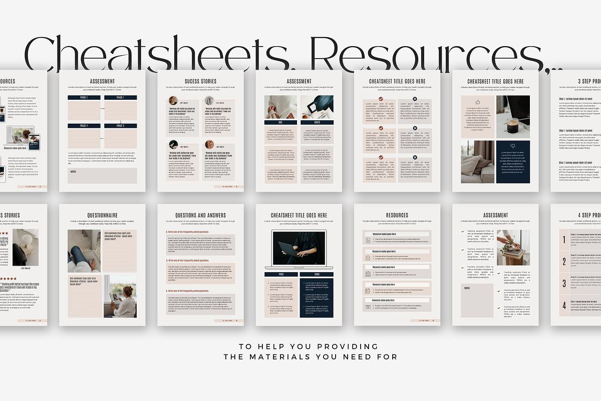 Canva Business Ebook WorkBook JanePr, a Marketing Template by Lovely Confetti (Photo 7 of 9)