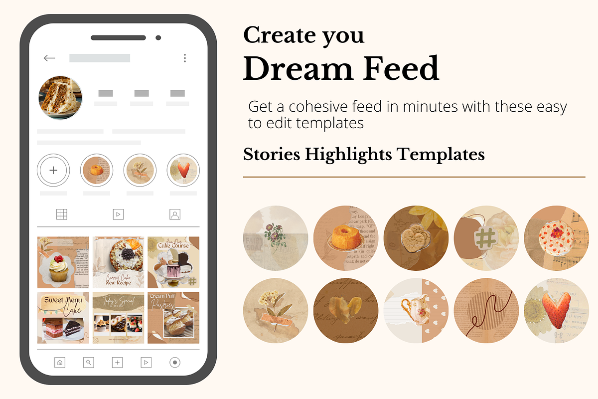 Canva Instagram Bakery Template, a Templates & Theme by Sakura Digitals (Photo 8 of 8)