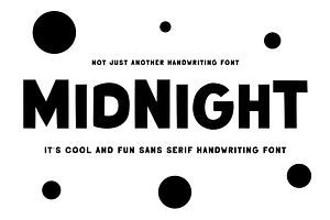 Midnight | Handwriting Sans Serif