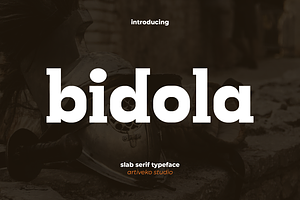 Bidola Slab Serif Font