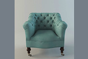 Sutton Leather Chair, a Furniture 3D Model by 3Dpapa (Thumbnail 4 of 4)