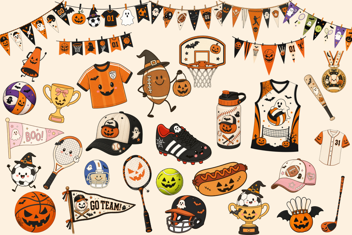 Cute Sport Halloween Clipart Bundle, an Object Graphic by Daisy Design (Photo 2 of 9)