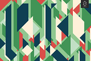 Geometric retro backgrounds, a Pattern Graphic by Yury Velikanov (Thumbnail 9 of 11)