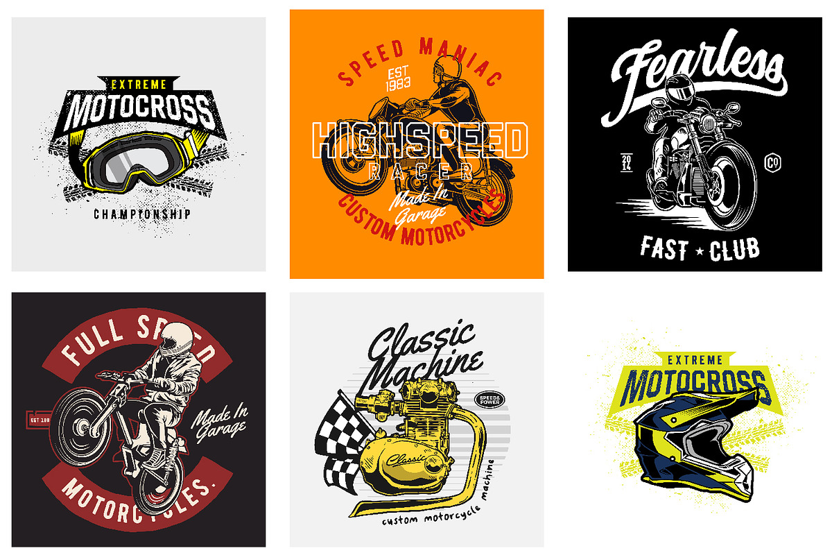 ULTIMATE MOTORCYCLE BUNDLE, a Transportation Illustration by The BolzStudio (Photo 7 of 32)