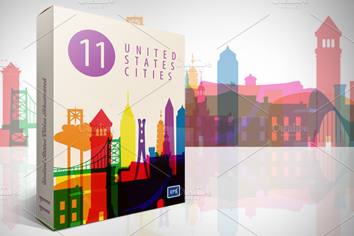 USA Cities Landmarks, an Illustration by IB (Photo 1 of 5)