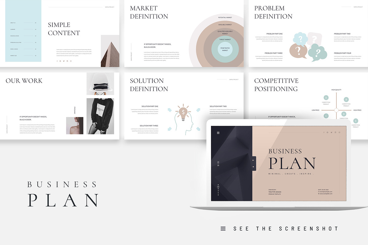 Business Plan Google Slides Template, a Presentation Template by ...