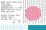 Dashes & Dots 12x12 Doodle Overlays, an Illustration by Colors on Paper (Thumbnail 2 of 2)