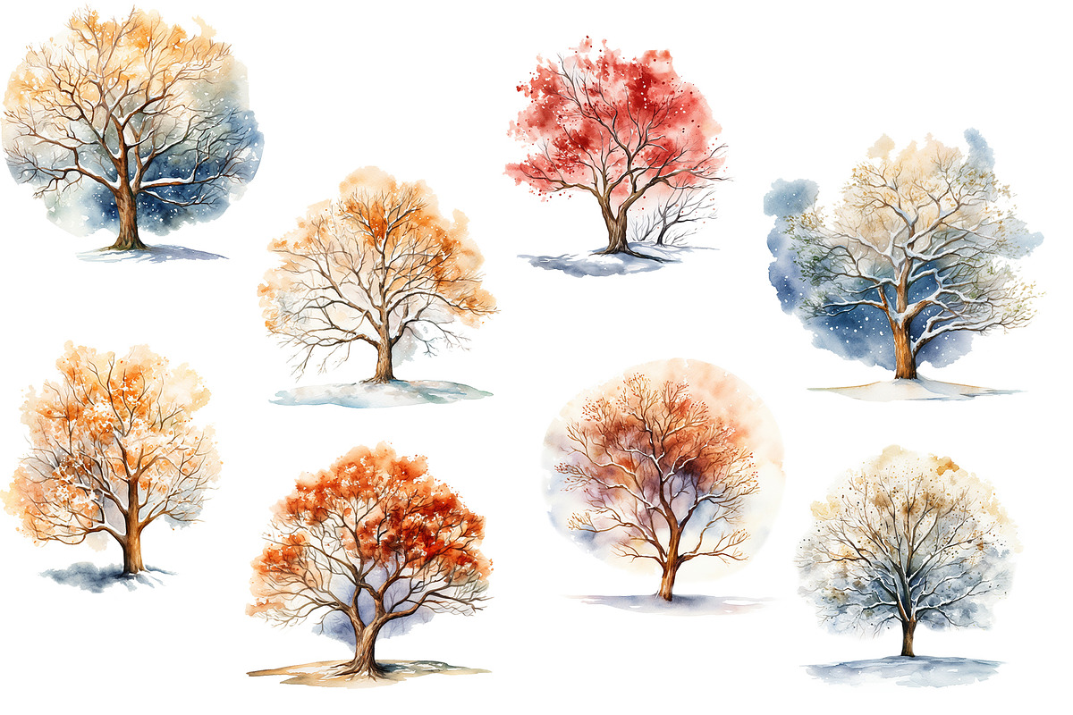 Watercolor clipart, Christmas png, an Object Illustration by KomtsyanTatyanaArt (Photo 6 of 8)