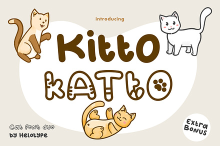 Kitto Katto Cat Theme Font