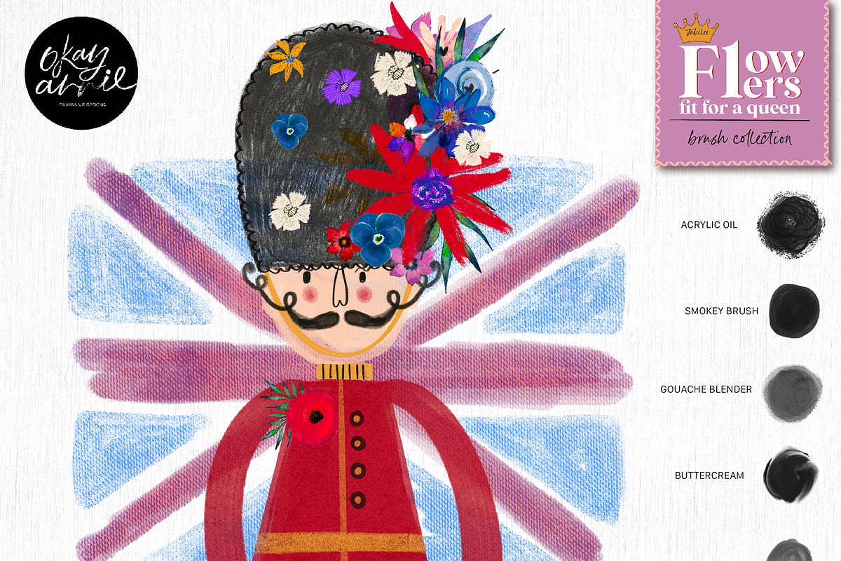 SALE: Jubilee Procreate Brushes, a Brush Add-On by OkayAnnie Designs (Photo 4 of 13)