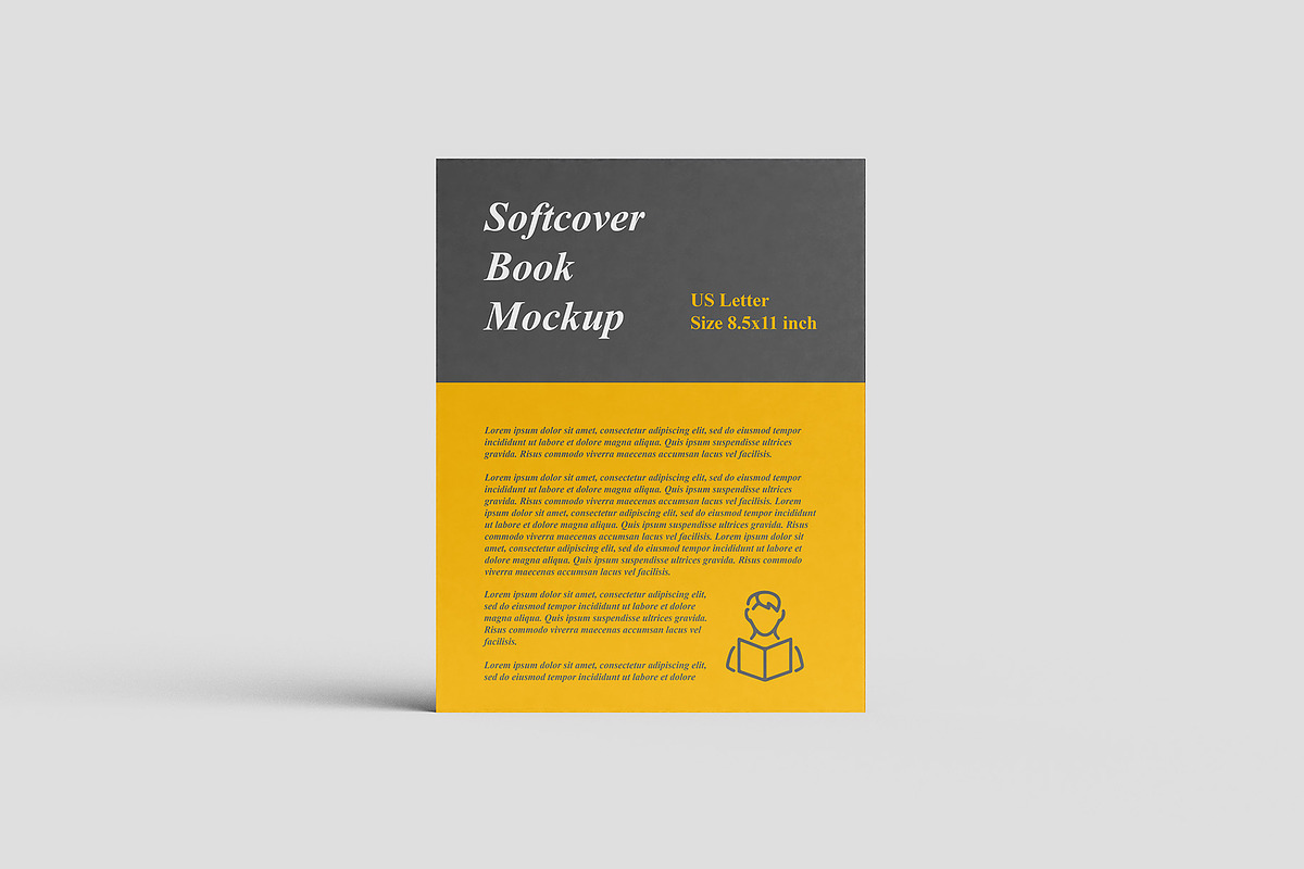 Softcover Book Mockup US letter, a Books & Magazine Mockup by Illusiongraphic (Photo 7 of 18)