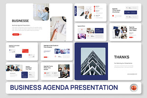 Business Agenda PowerPoint, a Presentation Template by Premast