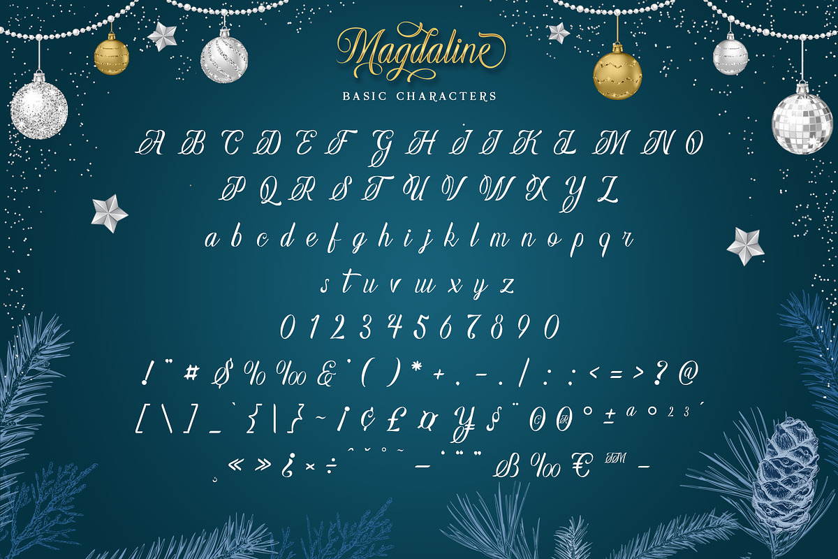 Magdaline, a Script Font by Burntilldead (Photo 4 of 11)