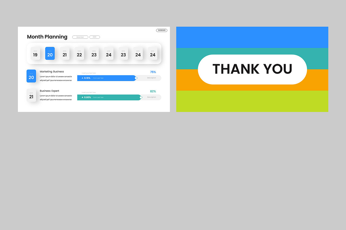 DASHBOARD - Google Slides, a Presentation Template by rgbryand