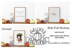 Kids Room Frame Mockups - Fall