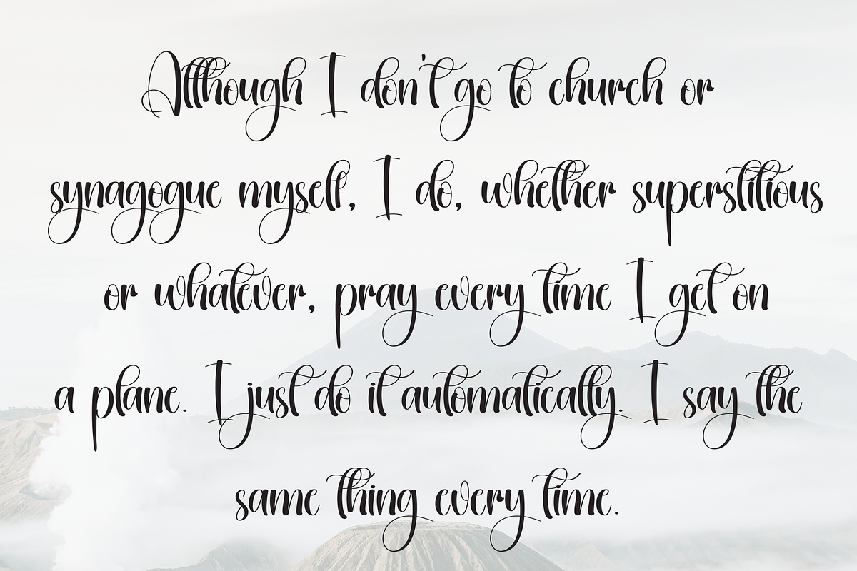 Winterday | Script Font, a Handwritten Font by Scratchones (Photo 6 of 9)