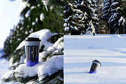 Winter Paper Cup Mockup Set v.1, a Cups & Container Mockup by creatsy5 (Thumbnail 6 of 11)