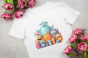 Cute Monster Family Watercolor Clipa, an Object Graphic by Regulrcrative (Thumbnail 11 of 11)