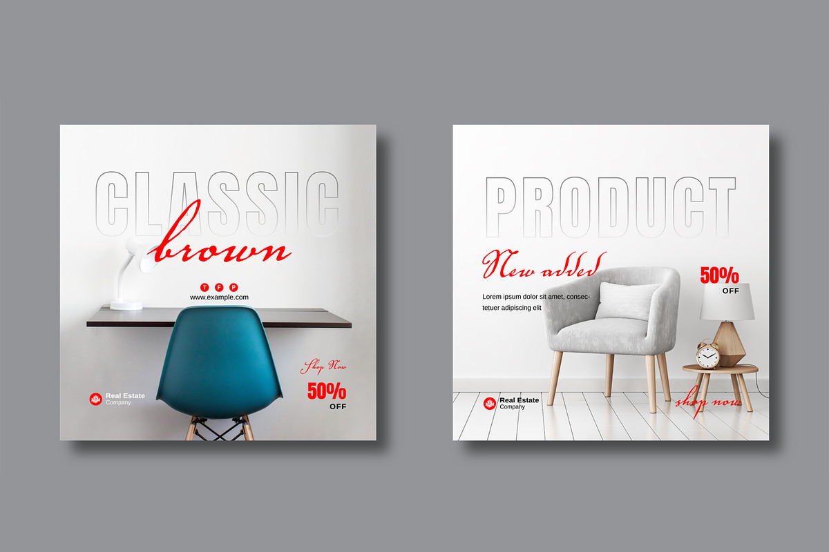 Furniture Social Media Posts Design, a Social Media Template by MightyDesign (Photo 5 of 8)