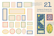 Postage Stamps and Matisse Botanical, an Object Illustration by Lettering_Logo (Thumbnail 5 of 8)