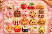 20 Cute Food Keychain STL Bundle, an Object 3D Model by Layerology (Thumbnail 4 of 4)