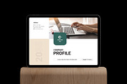 Company Profile Template Landscape, a Brochure Template by NorthPeak (Thumbnail 2 of 10)