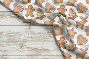 Gingerbread Christmas Pattern, a Pattern Graphic by Kreeya Art Shop (Thumbnail 13 of 14)