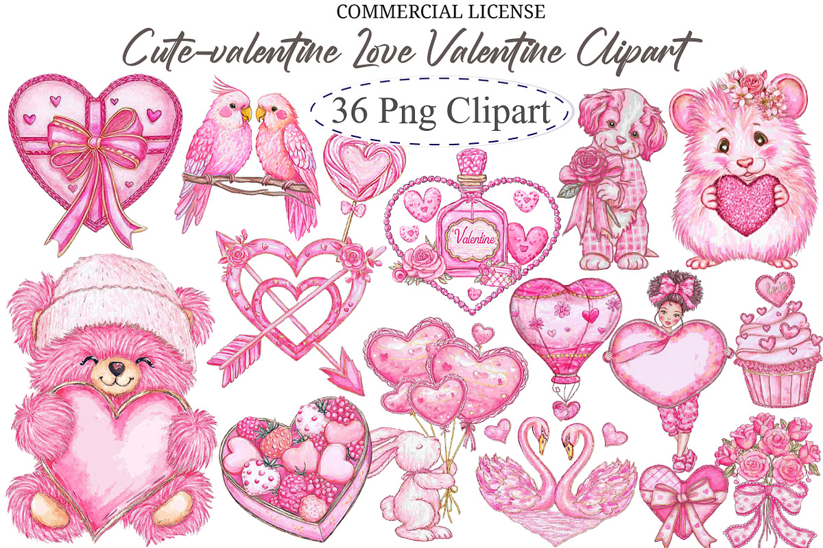 Cute-valentine Love Valentine Clipar, an Illustration by designcity5 (Photo 1 of 5)