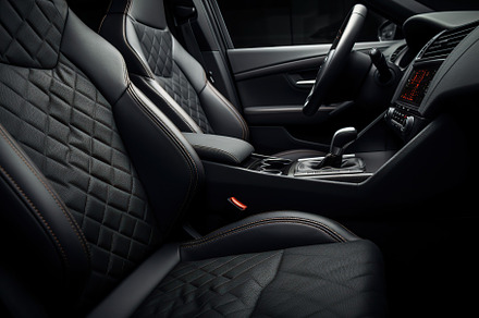 Interior of a new modern car, a Transportation Photo by AlyaAnd